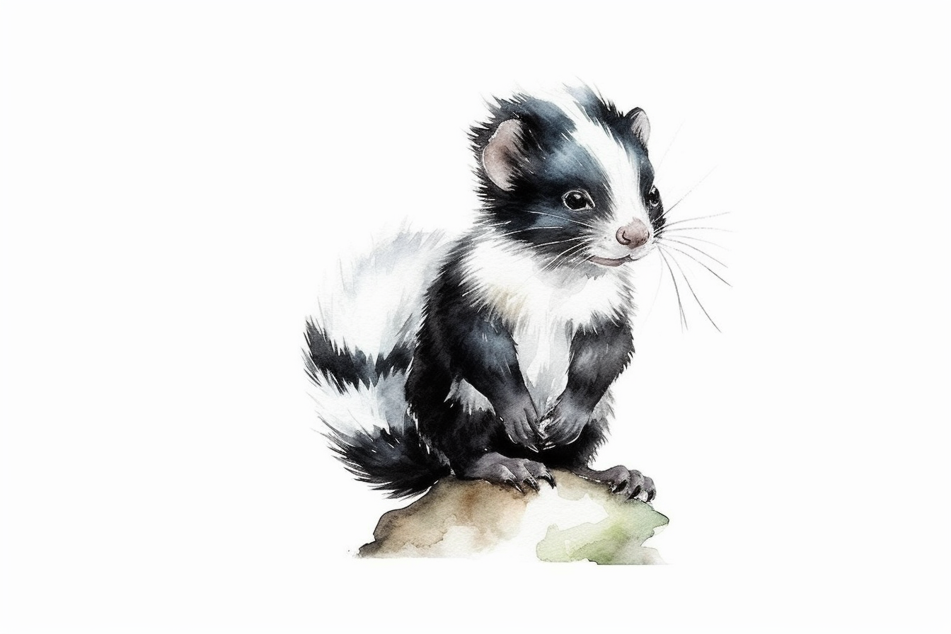 baby skunk cliparts