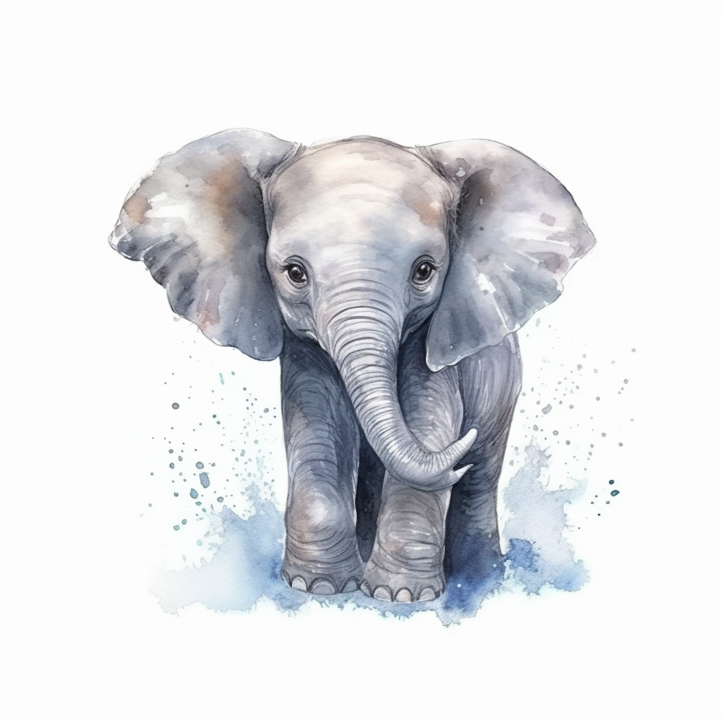 baby elephant clipart
