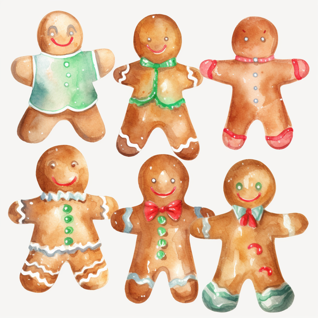 christmas gingerbread cliparts