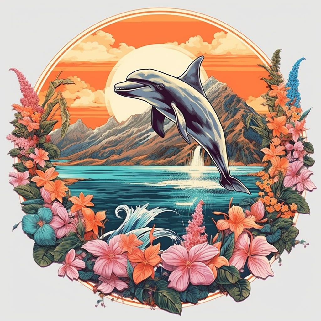 dolphin cliparts vector
