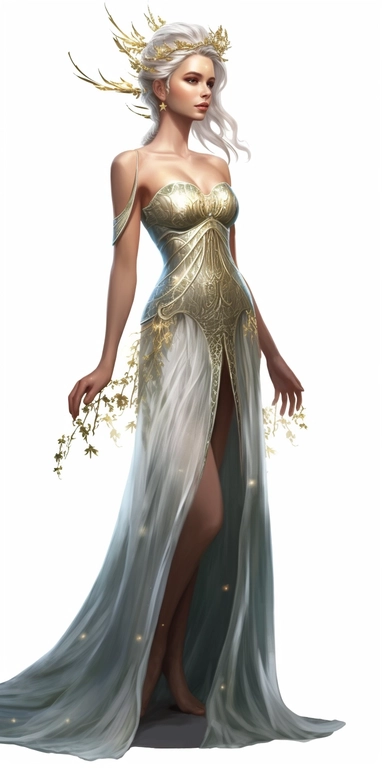 full body beautiful elf woman with long pointy elf ears looking left, elven hairstyle, elven crown, fae clothing,full length gown that sparkles, beautiful smile, realistic inverted portrait white background, high quality, hyper-realistic, Fae Clipart,bokeh,sparkles,fantasy art,ethereal,fantasy,magic,blue and silver colors,