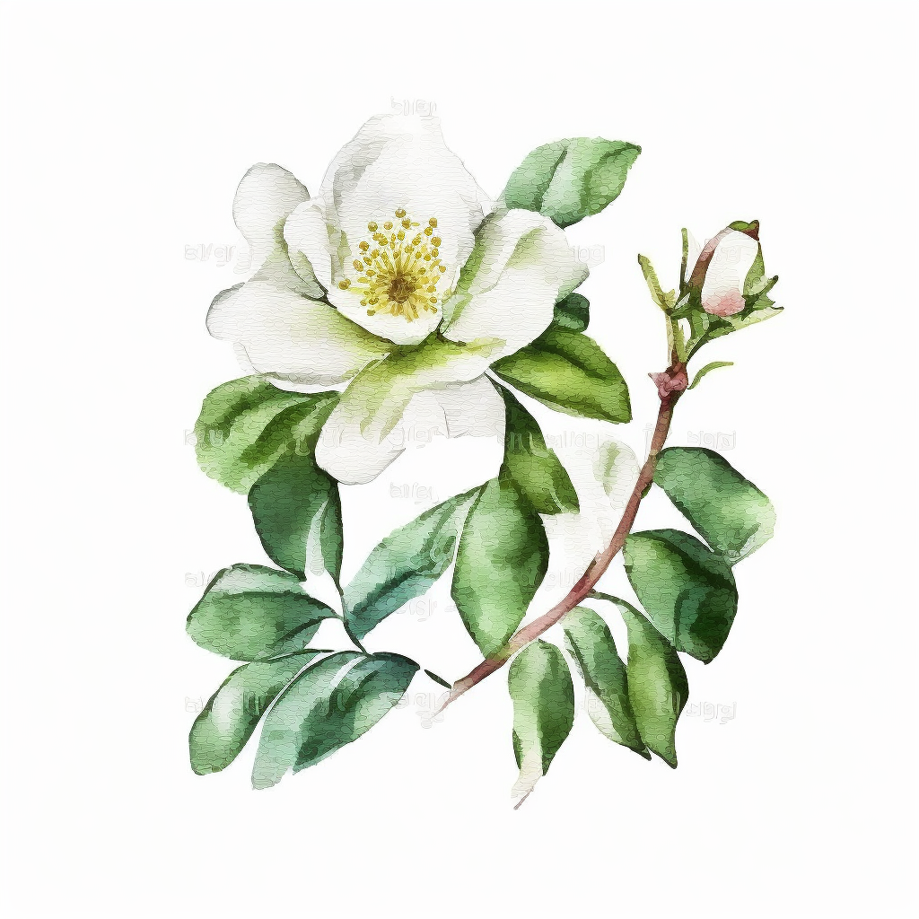green floral cliparts