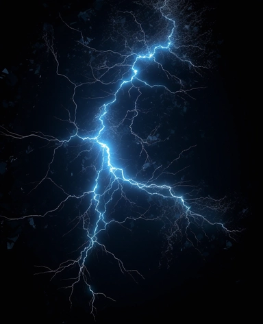 lightning bolt clipart photo screenshot, in the style of dark indigo and azure, focus on joints/connections, rendered in cinema4d, mystical realms, yankeecore, cracked, lighthearted