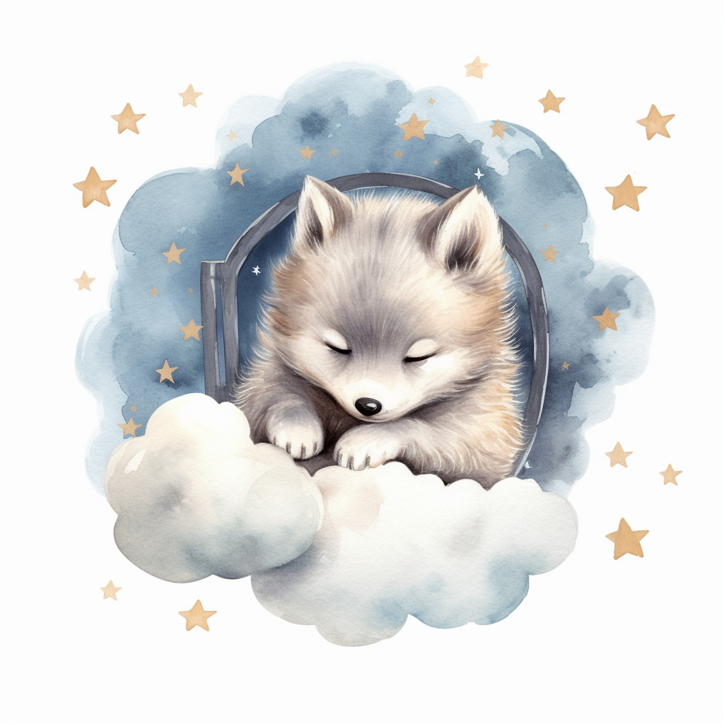 animated wolf cliparts