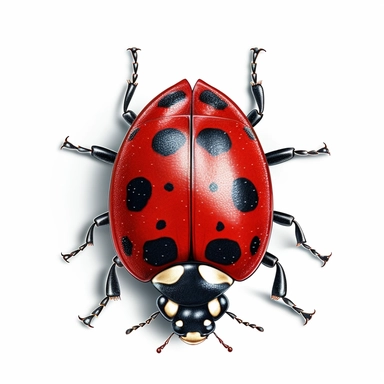 ladybug clipart,on white background with margins