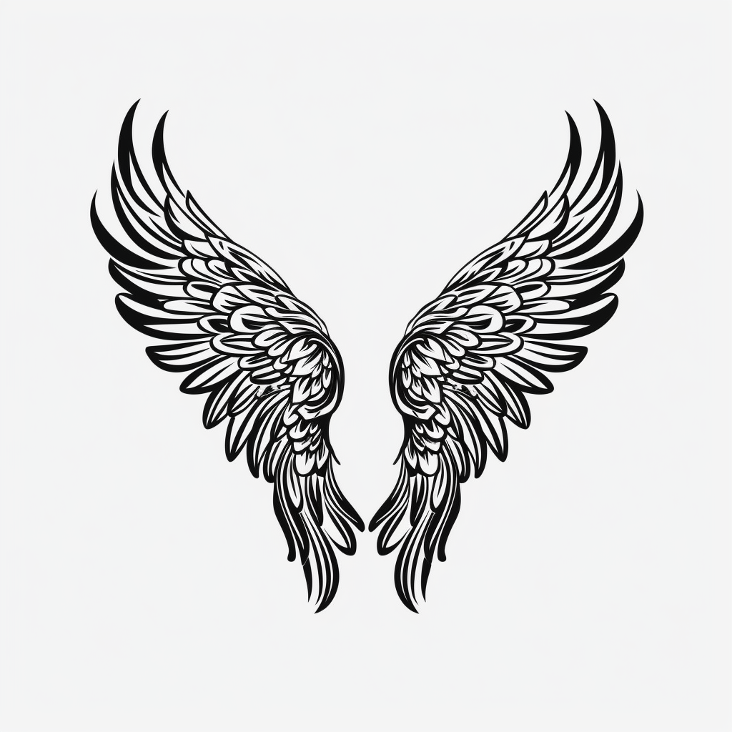 Angel Wings Svg , Angel Wings Clip Art, Wings Cut File For Silhouette ...