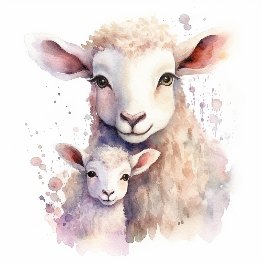 baby sheep cliparts