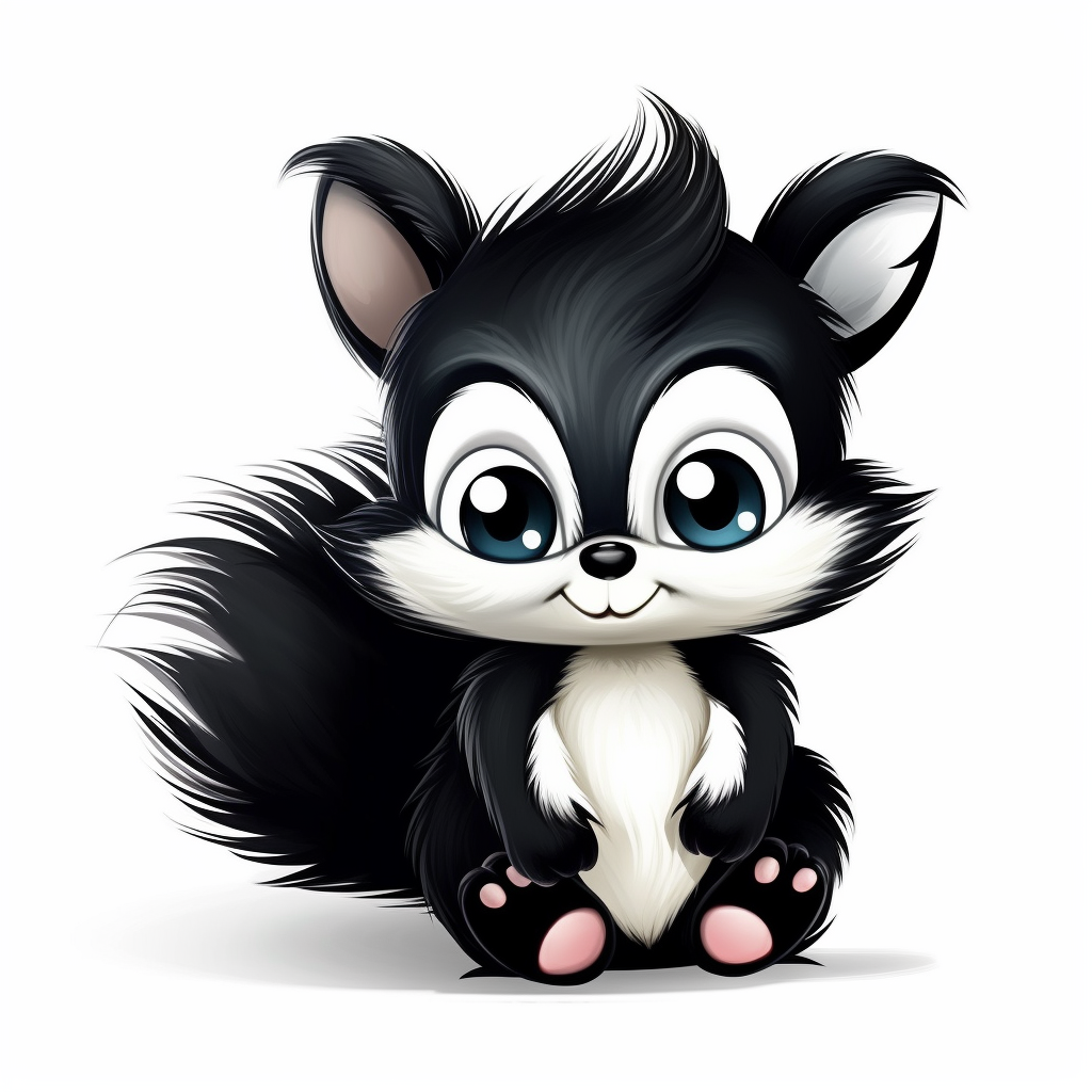 baby skunk cliparts