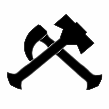 two hammers silhouette ，alliance hammer，clip art，two hammers， in the style of made of all of the above, logo, maidcore