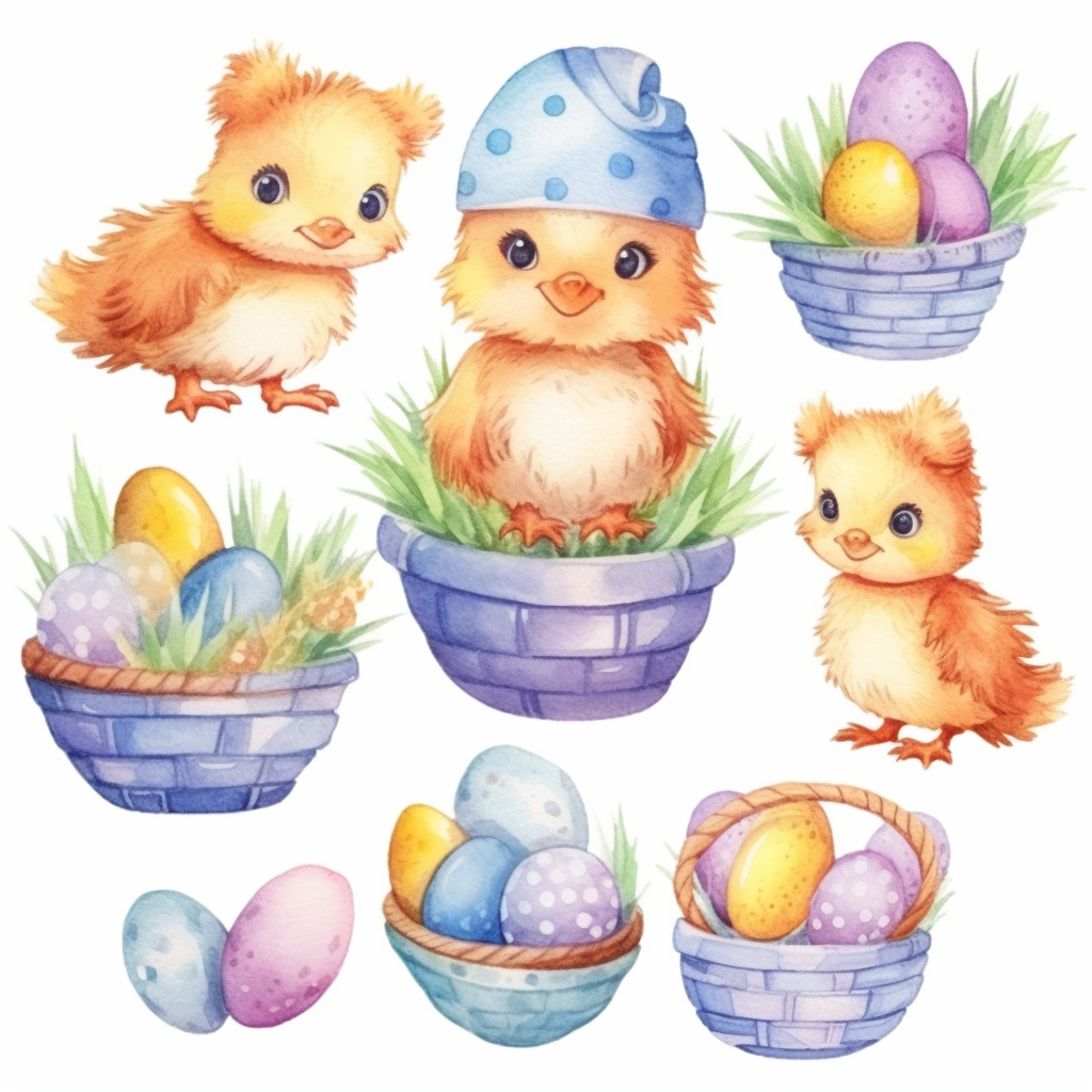 easter basket clipart