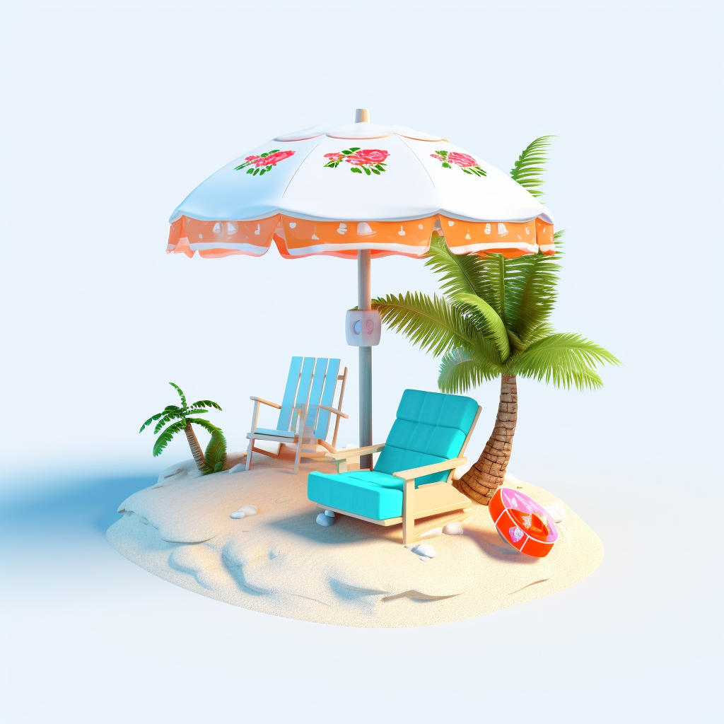 beach chair cliparts
