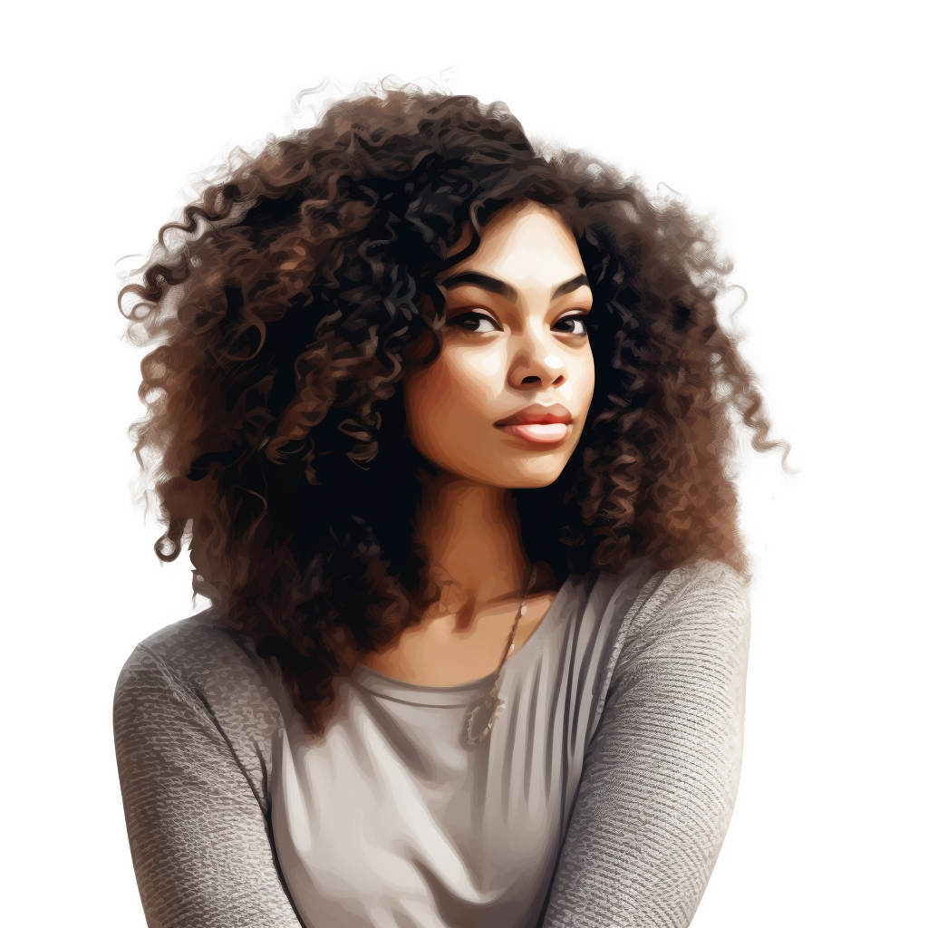 curly hair cliparts