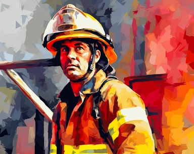 fireman clipart, fireman cliparts, fireman, fire man, fireman,, in the style of hard-edged, fauvism precursor, heavy use of palette knives, american barbizon school, gray and crimson, angenieux 45-90mm f/2.8, light red and yellow