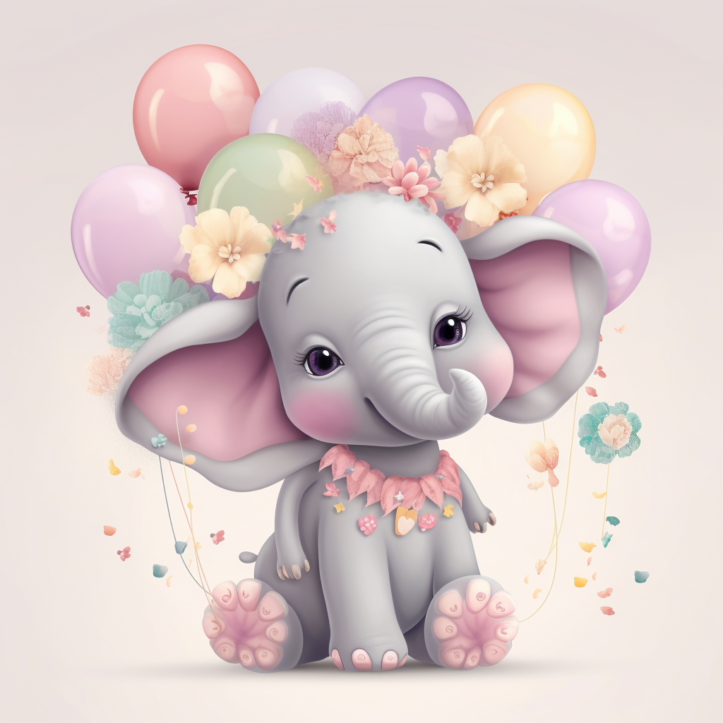 elephant reflection cliparts