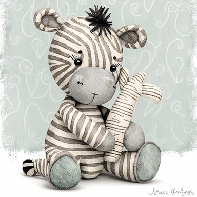 A cute baby zebra teddy soft toy , jellycat, stylised hand painted textures, stylized digital art, baby zebra, rough paper texture, baby zebra, highly detailed muted colors,watercolor texture, setteidreams colour design, finger blend shading, stippled walls,amazing textured brush strokes, illustrated in whimsical style, childrens book illustration, clipart style, white solid background , no watermark, remove watermark, no text, remove text, no writing, remove writing