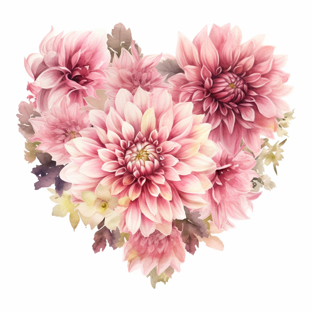 cliparts pink dahlia
