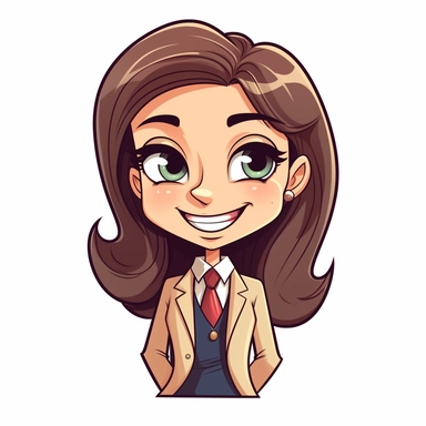 happy cute Training Consultant face, cartoon, clipart, mascot, isolated on white background