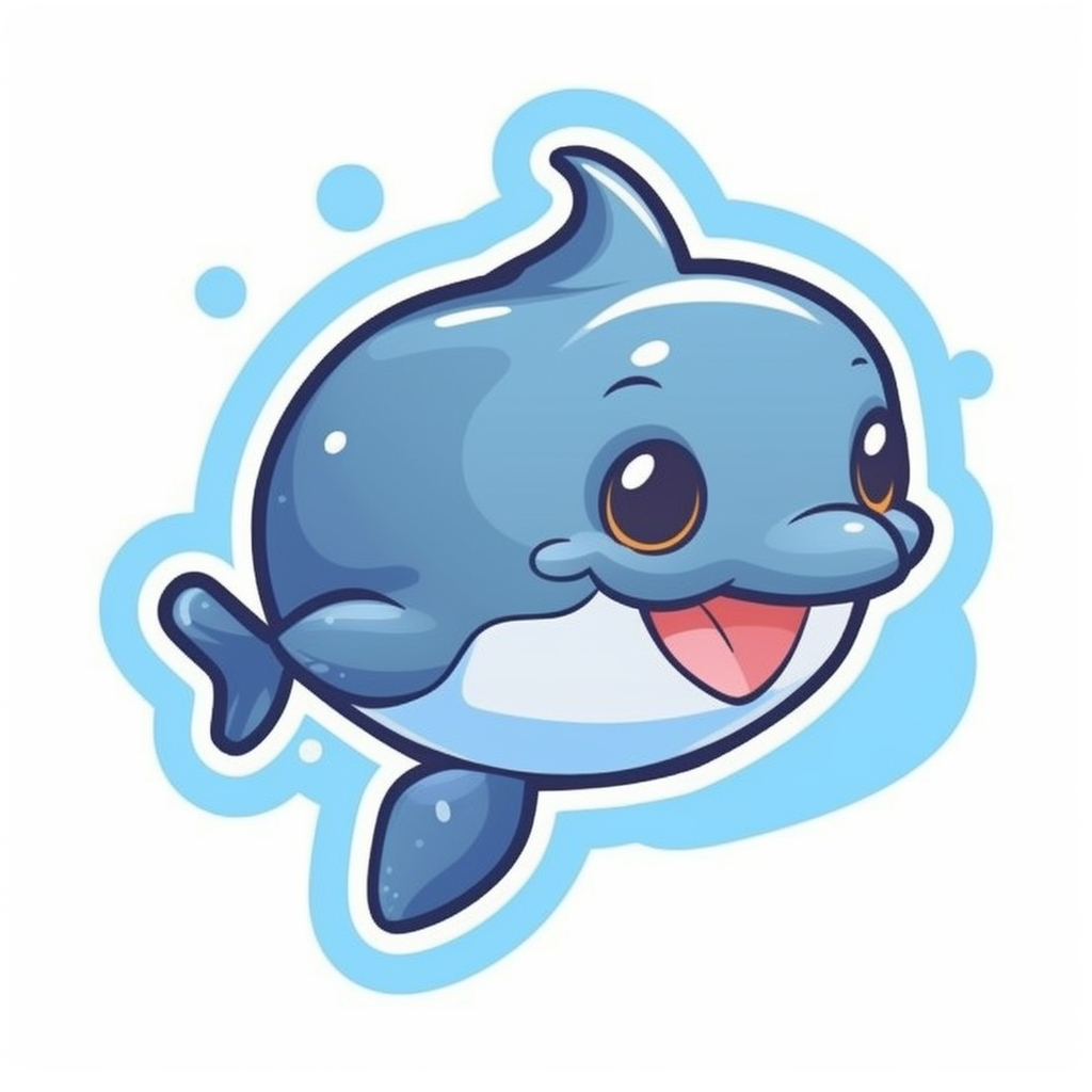 cartoon dolphin clipart