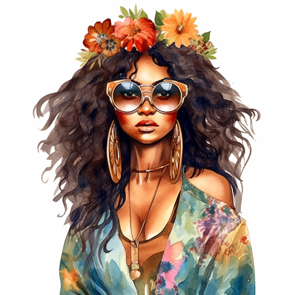 black woman cliparts