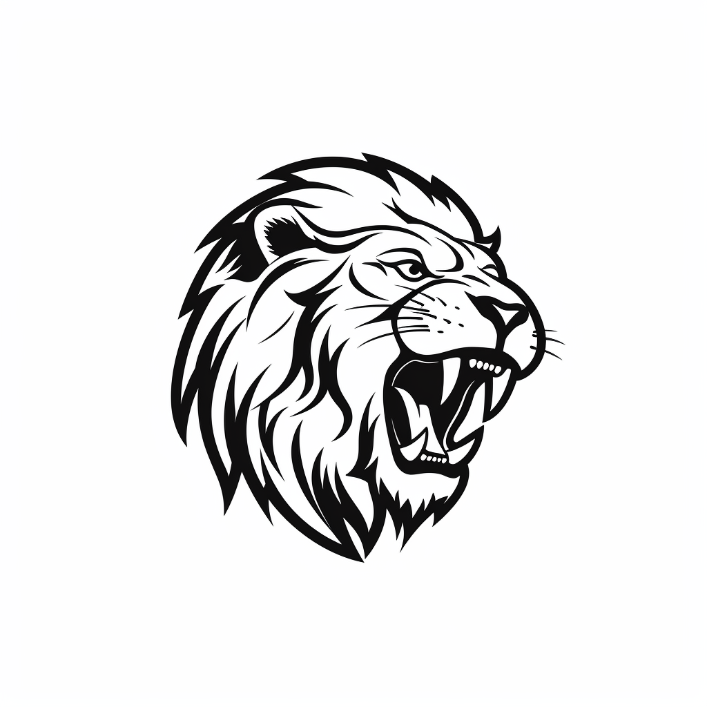 lion silhouette cliparts