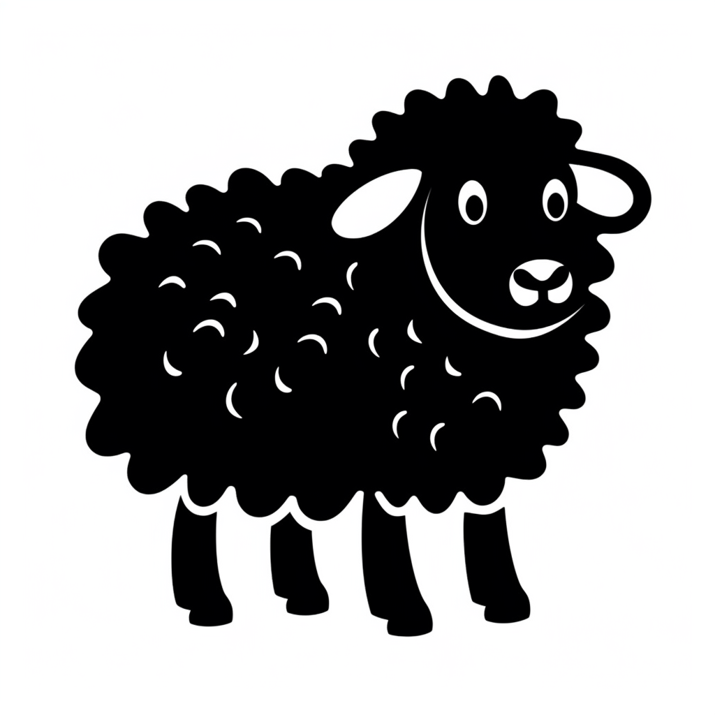 black sheep clipart