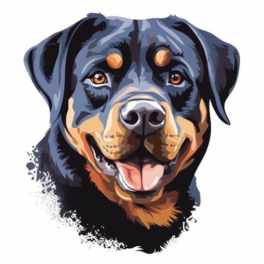 dog Rottweiler clip art