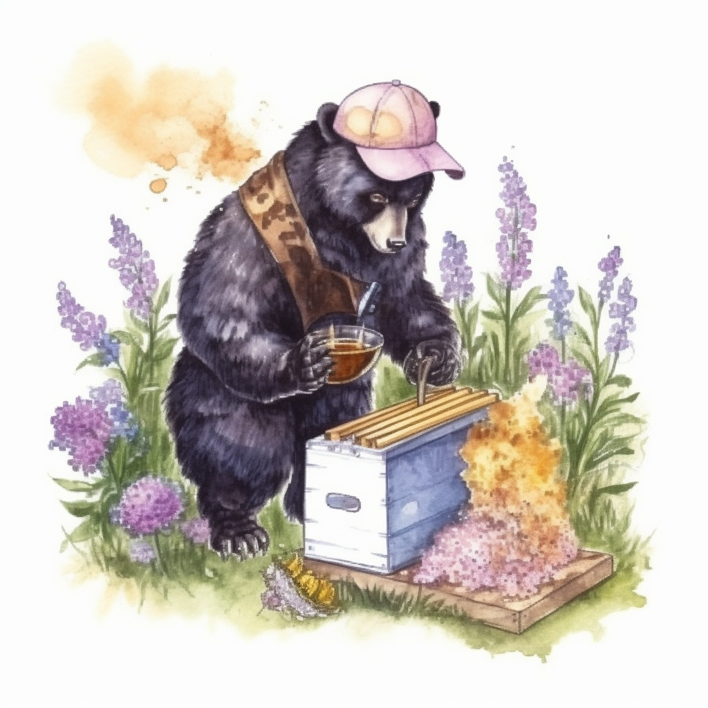 beehive cliparts flowers