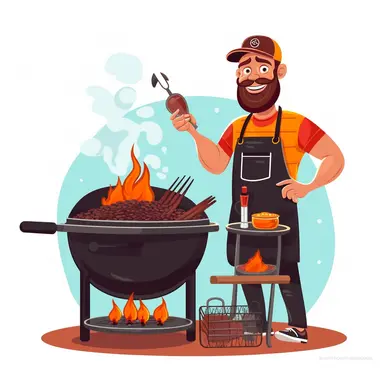 Bbq master clipart,White backgroun - Image #2 @Royeldesk Digital Agency - @Royeldesk Digital Agency (fast)