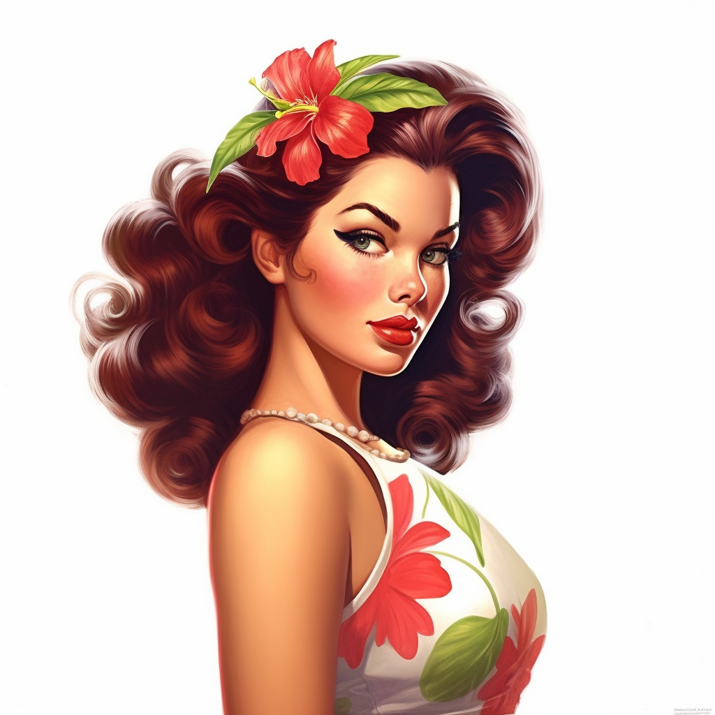 hawaiian woman cliparts