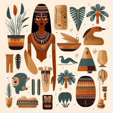 handpainted modern egypt clipart