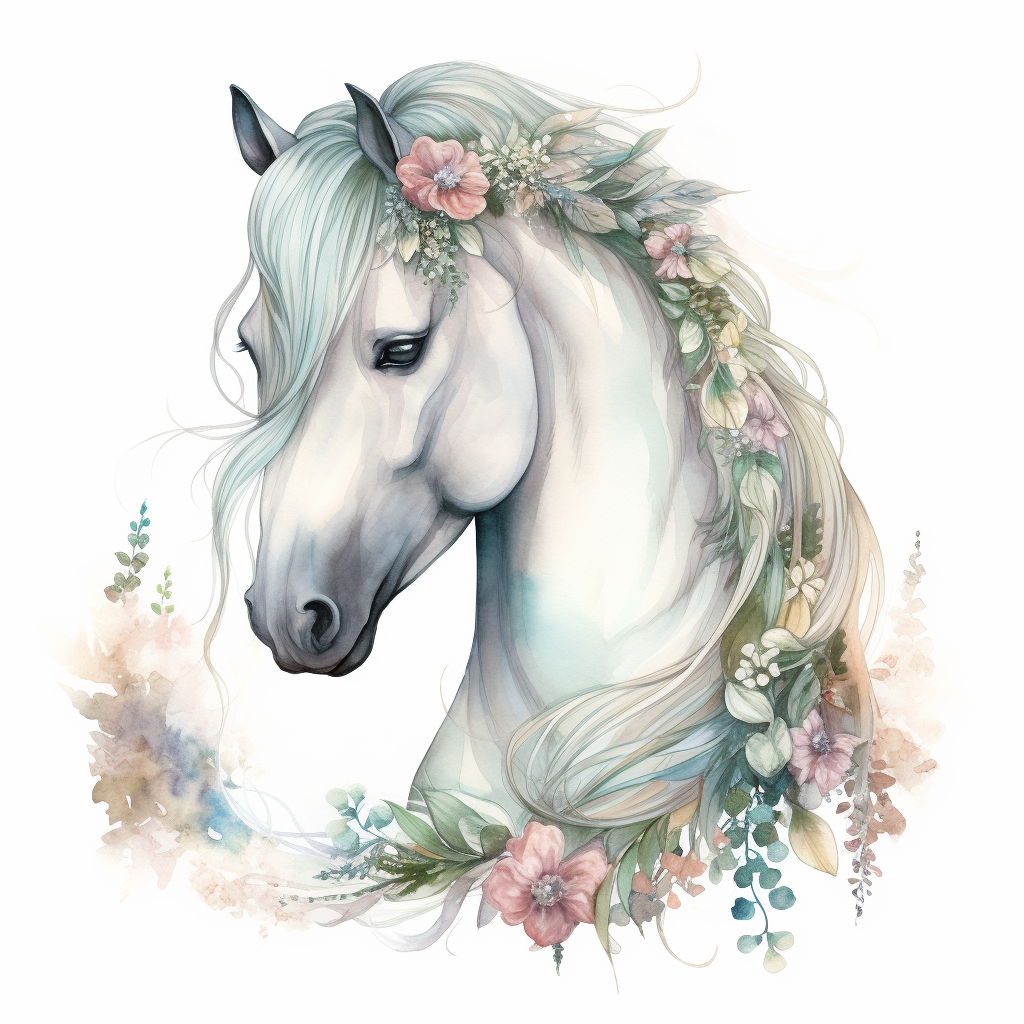 green horse cliparts