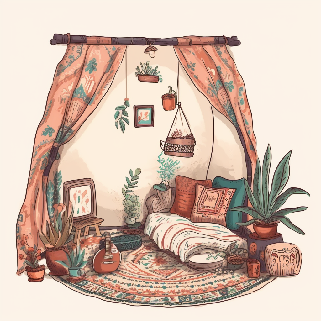 boho borders cliparts