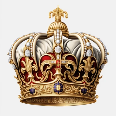 Vector illustration royal Imperial State Crown side view flat vector illustration clipart svg white background