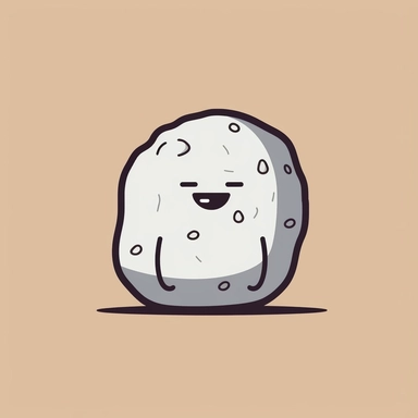chubby minimalist boulders doing various things like humans, clipart