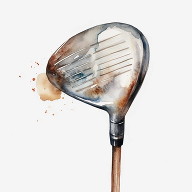 watercolor,clipart,golf club