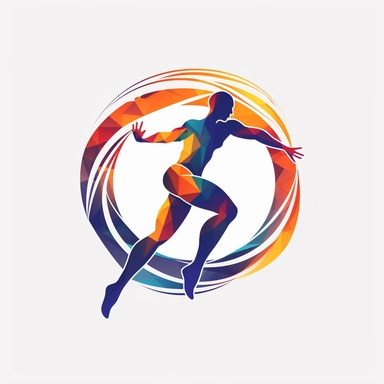Athletics, Logo Design Template, Abstract, Action, Active, clipart ,