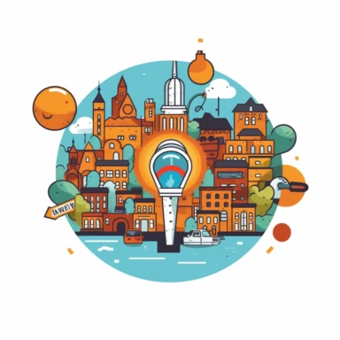 clipart, a logo themed around find my business. i own a local seo marketing agency. white background , no words