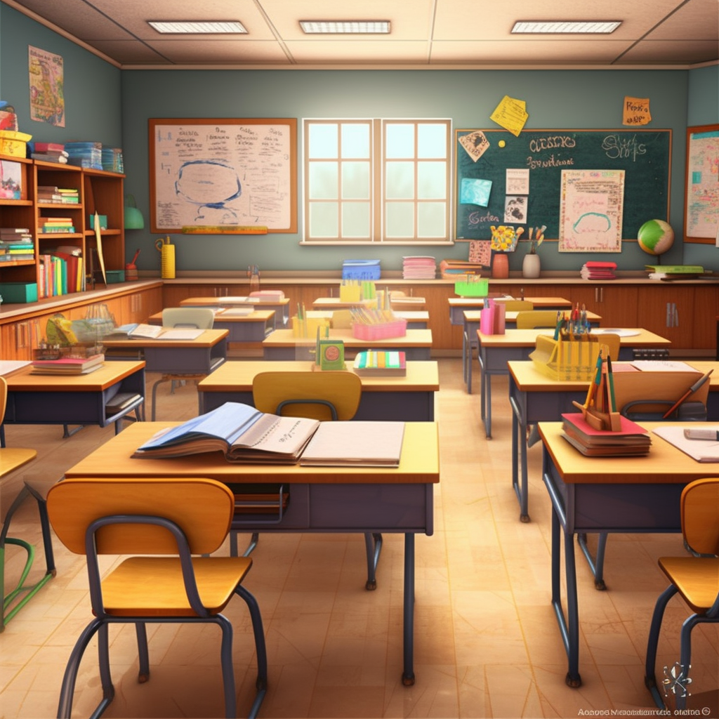 classroom desk cliparts