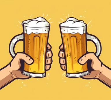 free royalty free clip arts of hands holding beer mugs, in the style of visual puns, animated energy, animated gifs, caricature-like illustrations, soggy, rtx