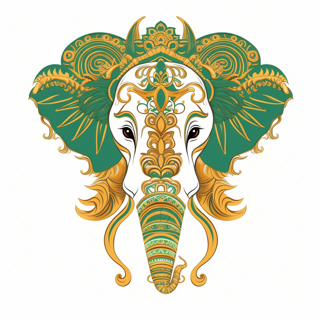 green elephant cliparts