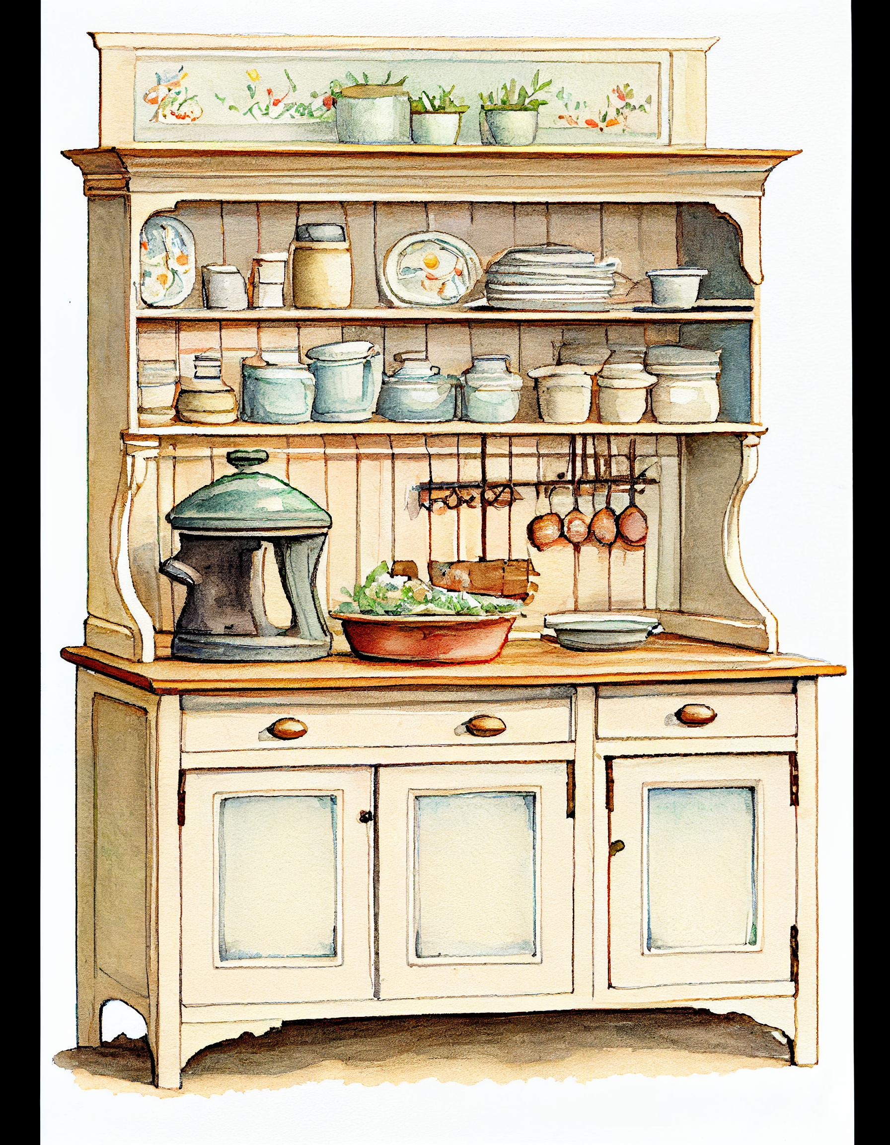 kitchen cabinet cliparts
