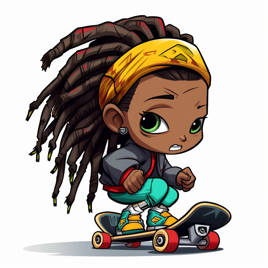 girl skateboarding cliparts