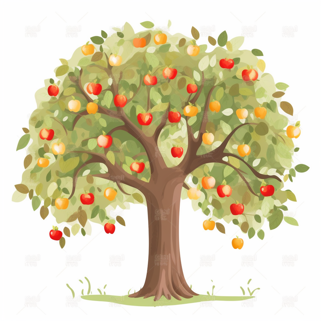 apple trees cliparts