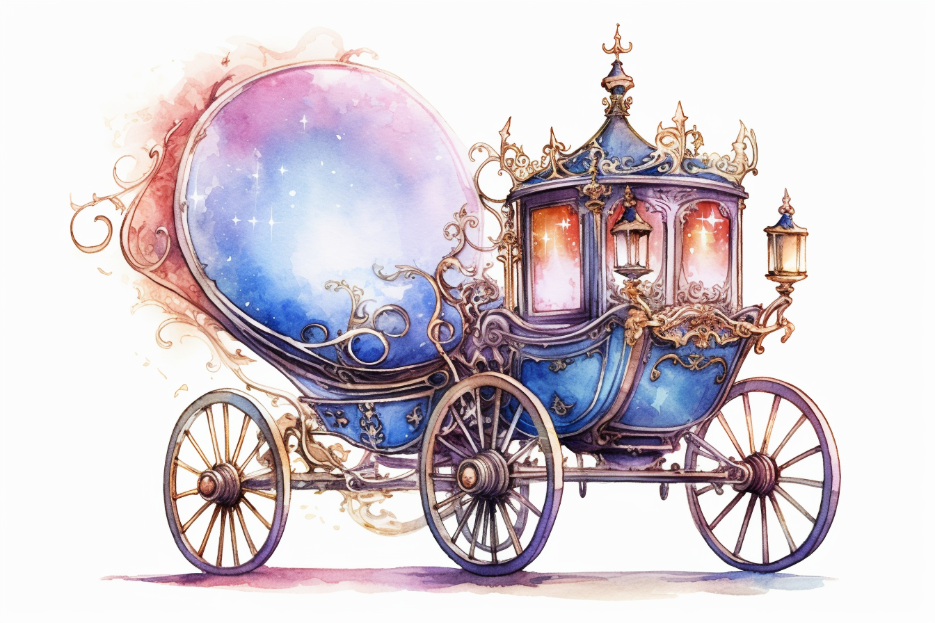 cinderella carriage clipart