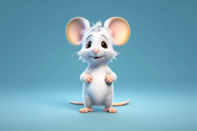 Front view of an animated rat standing wearing a t-shirt character design, full body, top quality face drawing, high quality face drawing, clipart, full illustration, 4k, sharp focus, silky finish. soft, symmetrical, detailed face, concept art, fairytale style, chibi kawaii . Octane rendering, 3D, perfect face, detailed face, delicate face, perfectly sharp lips. , detailed eyes