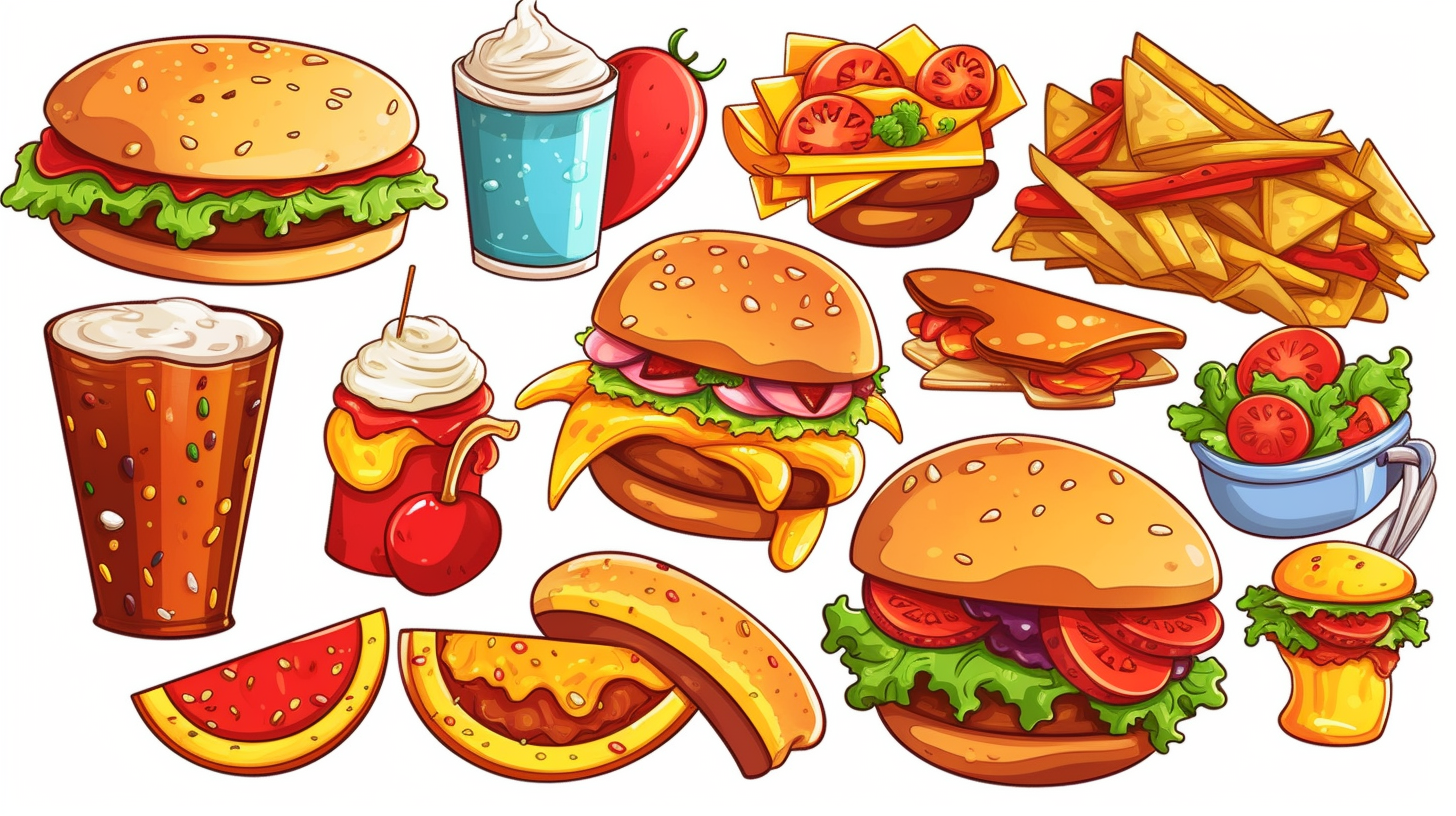 food graphics cliparts