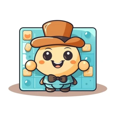 happy cute Gaming Board Inspector face, cartoon, clipart, mascot, isolated on white background