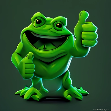 green frog, digital, clipart, logo,smile, humanoid,thumbs up, emerald,technology, rampage, ,bumpy, competency, hollistic, abstract, premium, speed, cyber, space, cloud, rock, rampage, business, future