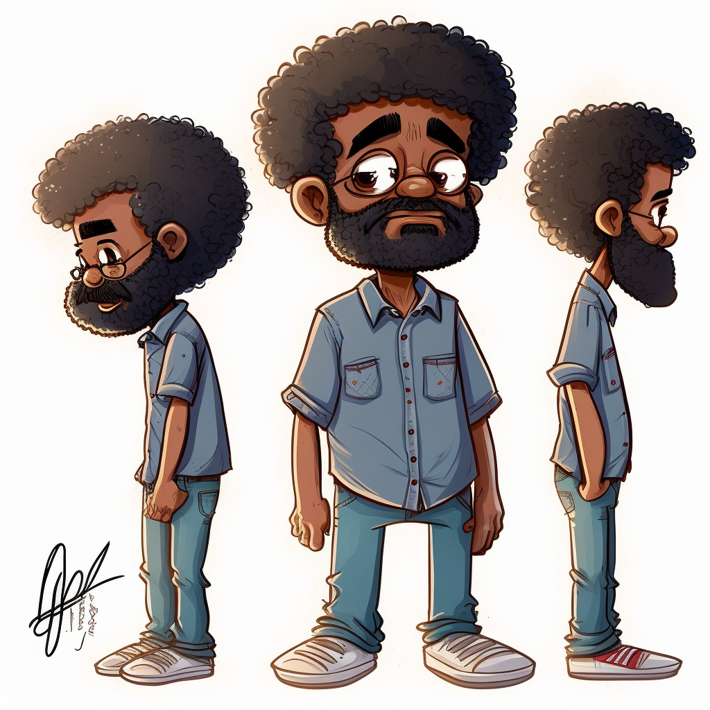 curly man cliparts
