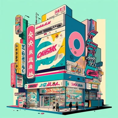 Creative graphic design, design, Jpop culture, Geek on in Akihabara, collage, clipart, graphic, illustrations, 16K
